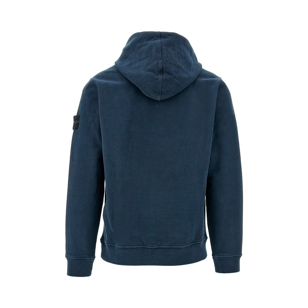 Felpa in cotone organico con cappuccio