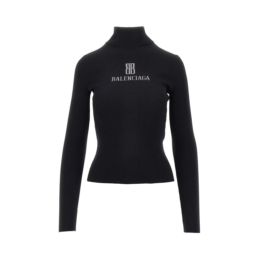 'Nano BB' viscose turtleneck top