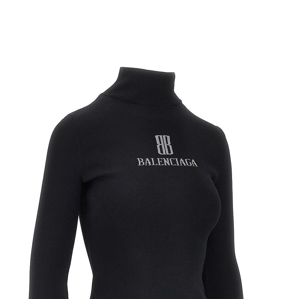 'Nano BB' viscose turtleneck top