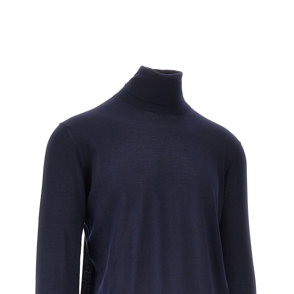 Wool, cashmere and silk turtleneck sweater