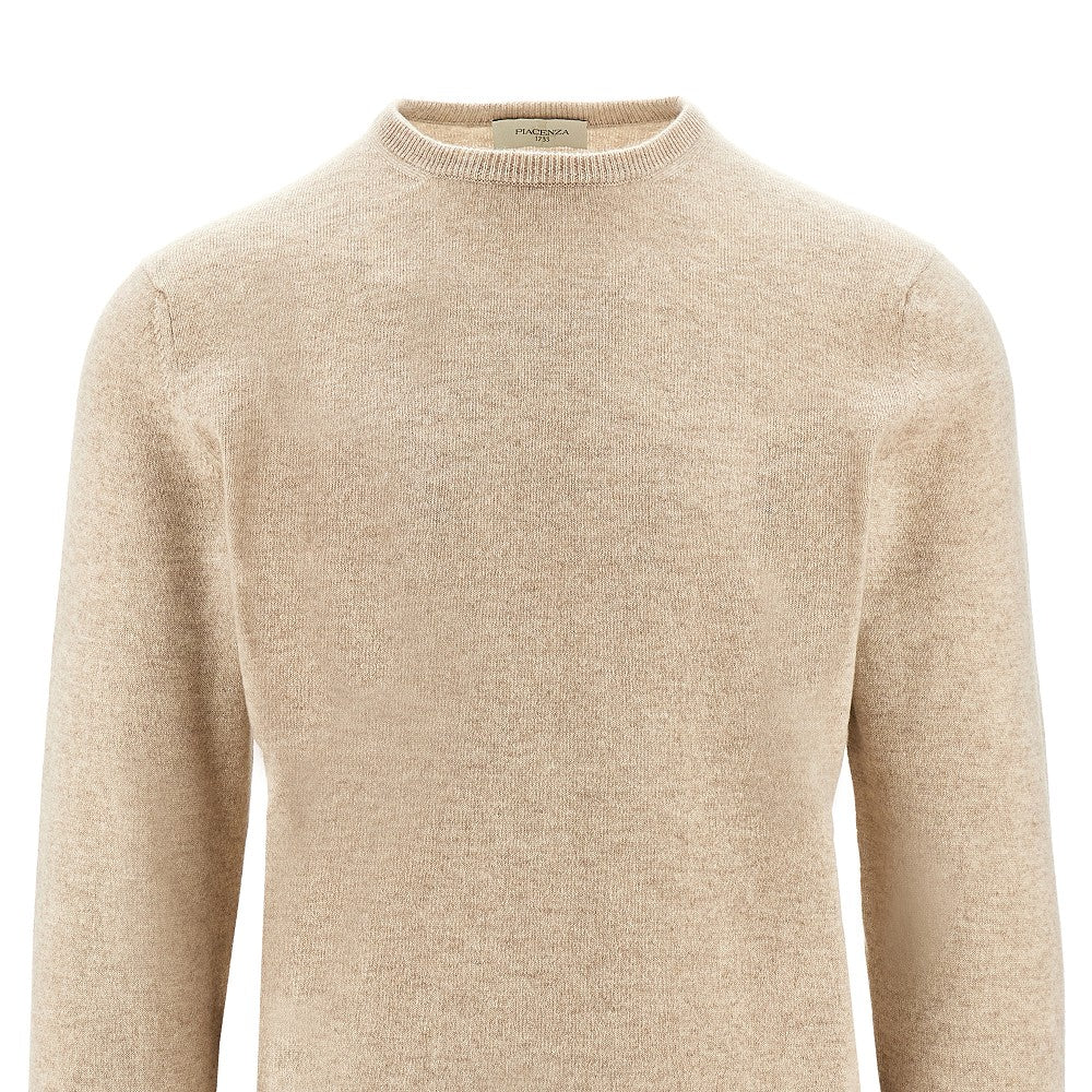 Pullover girocollo in cachemire