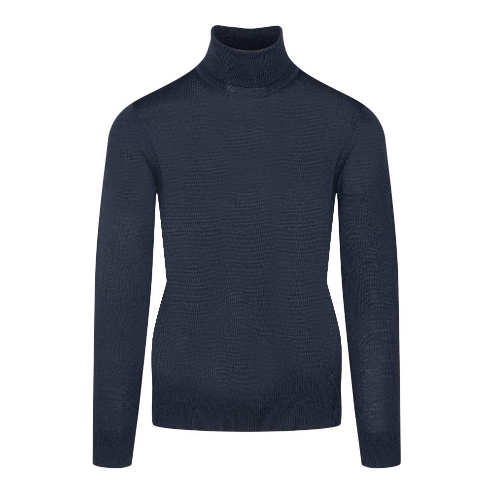 Pullover a collo alto in lana