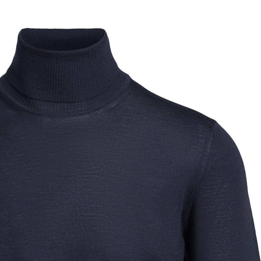 Pullover a collo alto in lana