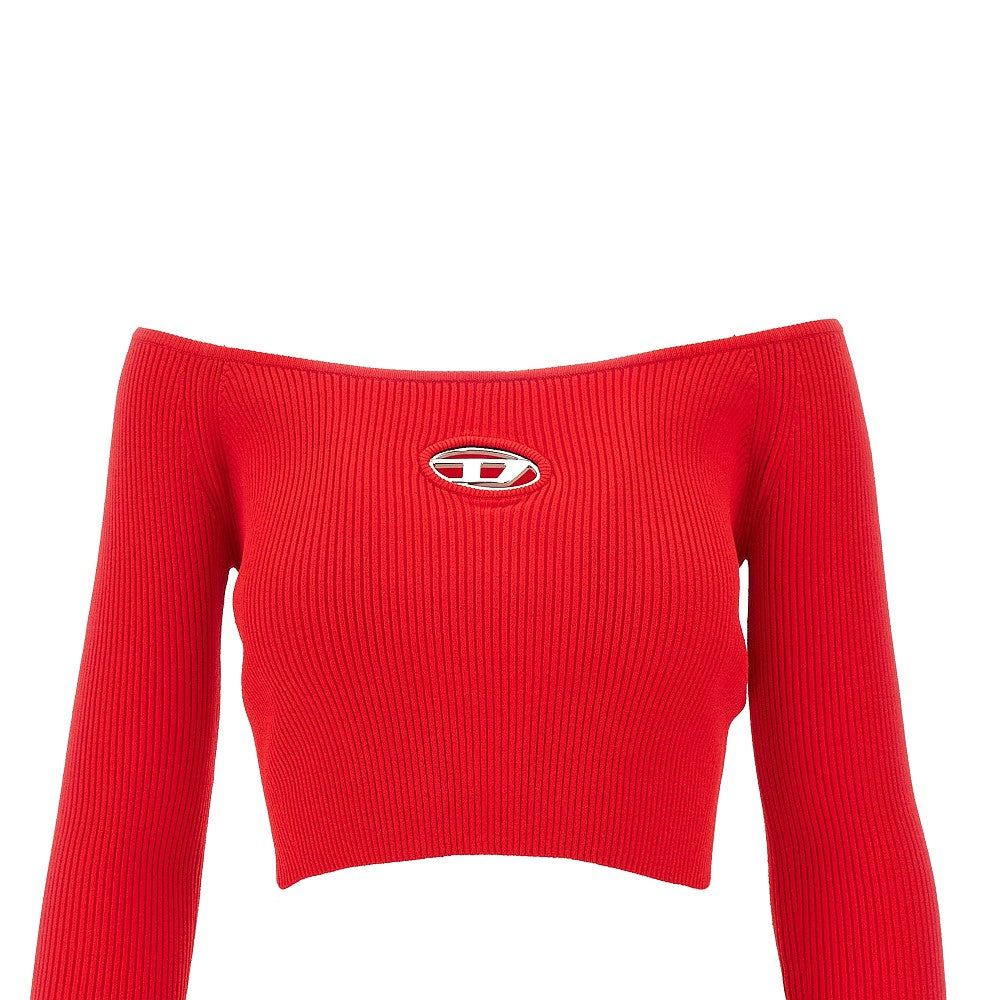'Vera' knitted cropped top