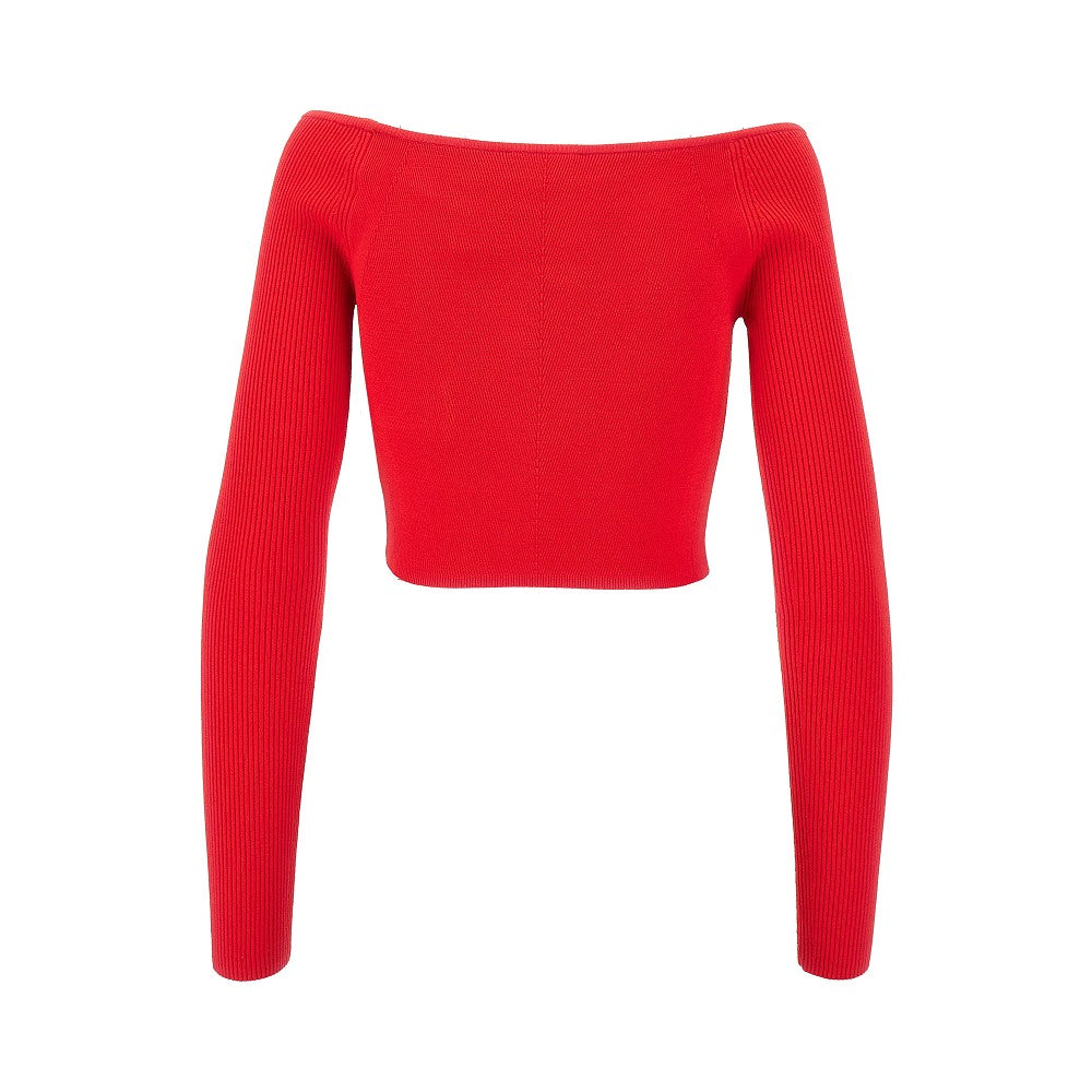 'Vera' knitted cropped top