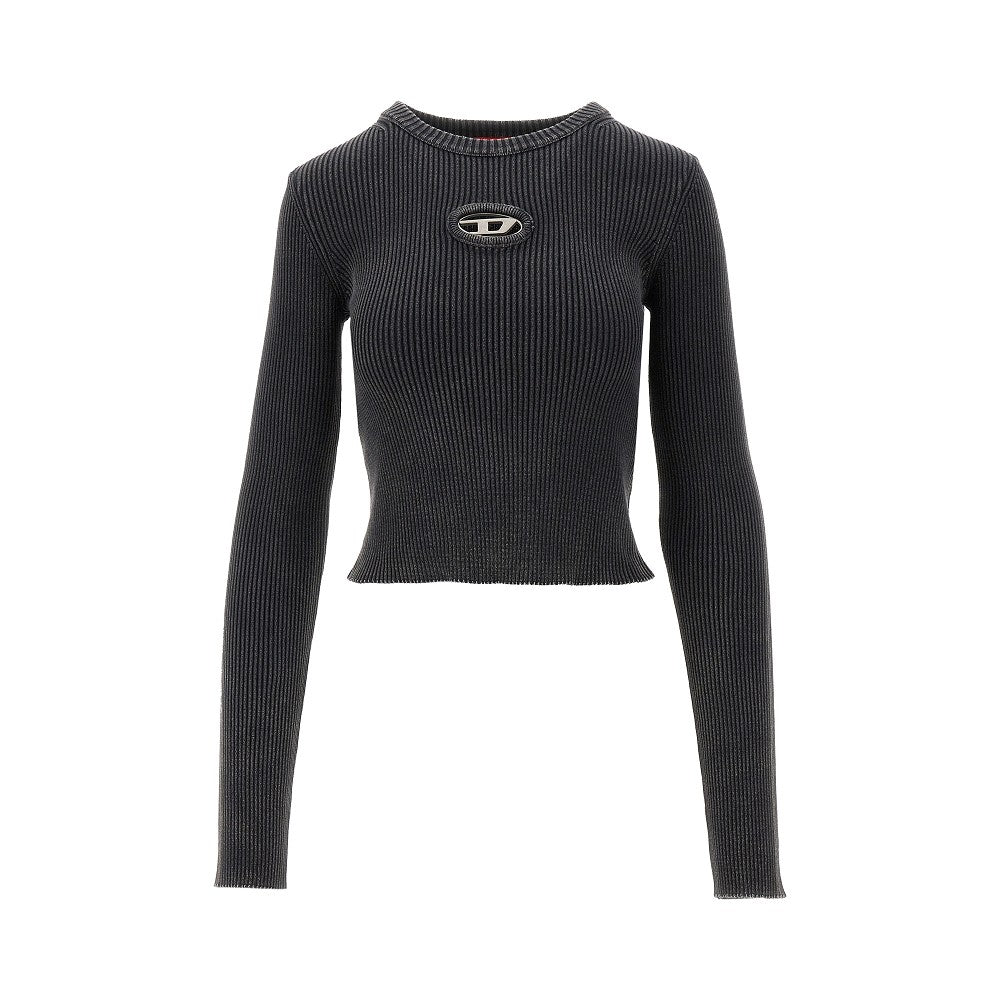 Top a costine con inserto Oval D