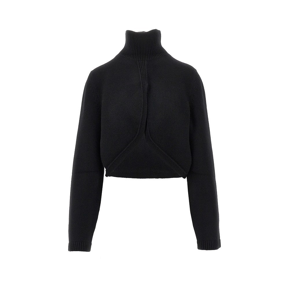 Pullover cut-out in misto cachemire