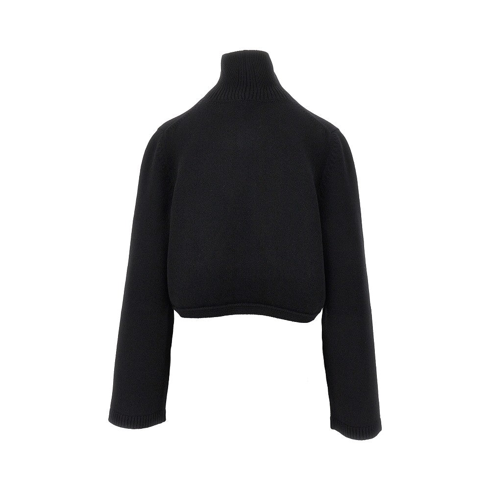 Pullover cut-out in misto cachemire