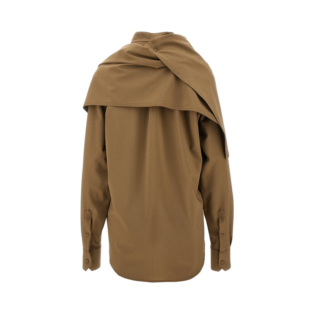 Stretch wool 'Beatrice' shirt