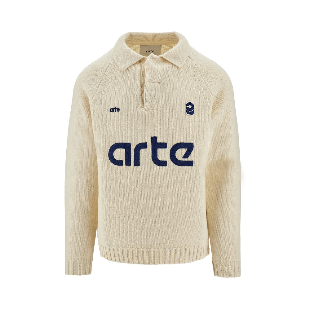 Wool-blend Football sweater