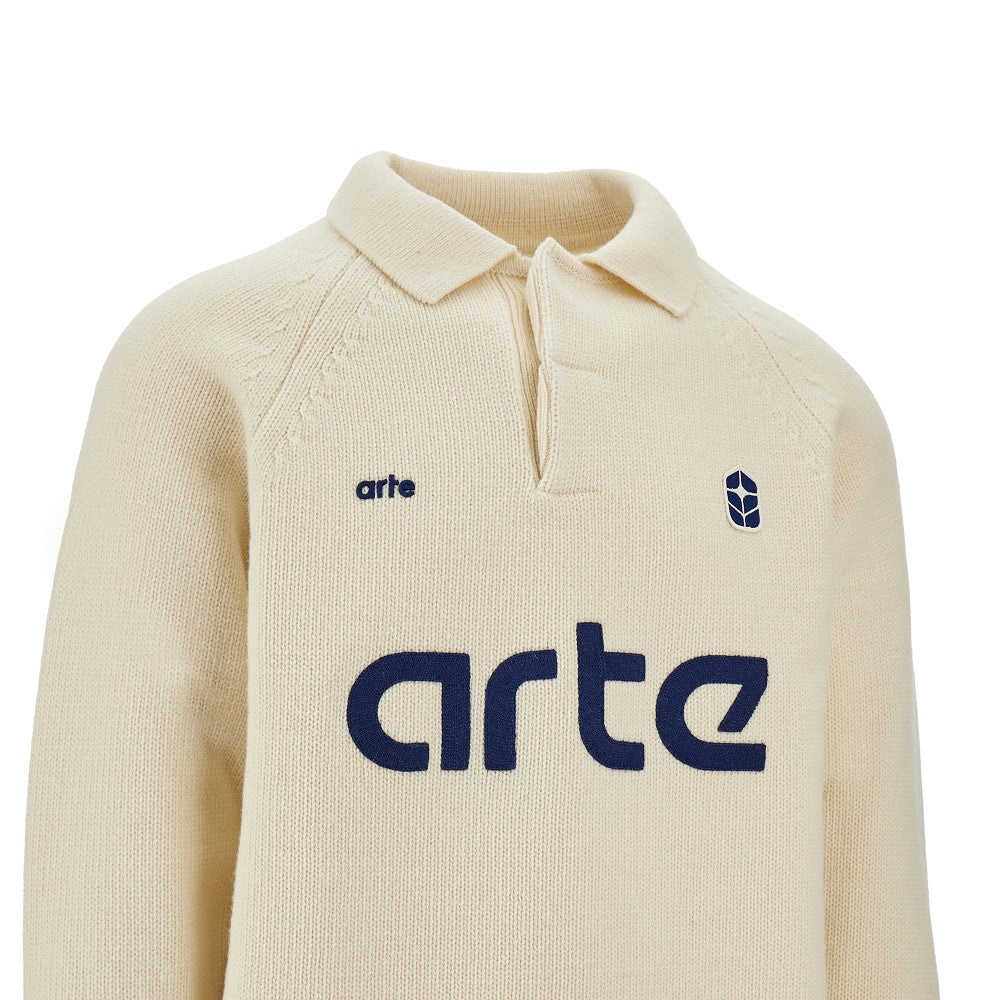 Wool-blend Football sweater