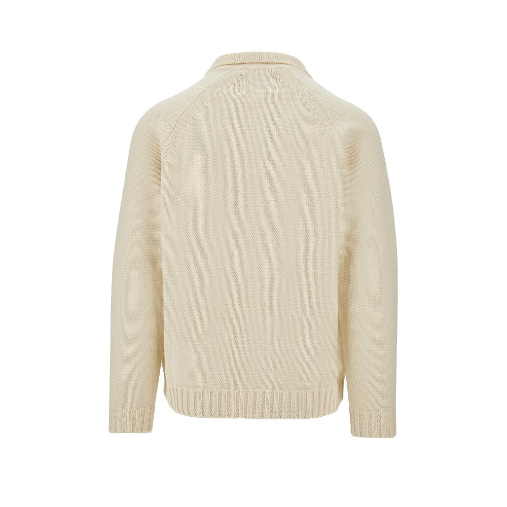 Wool-blend Football sweater