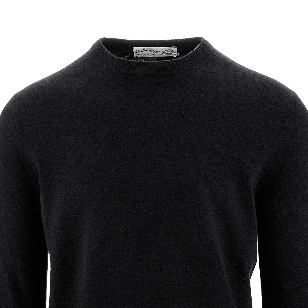Pullover girocollo in cachemire
