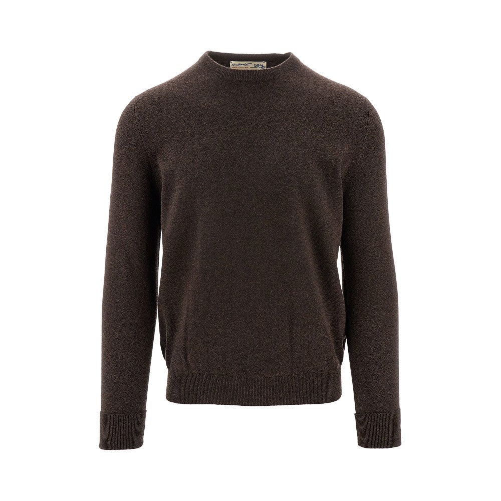 Pullover girocollo in cachemire