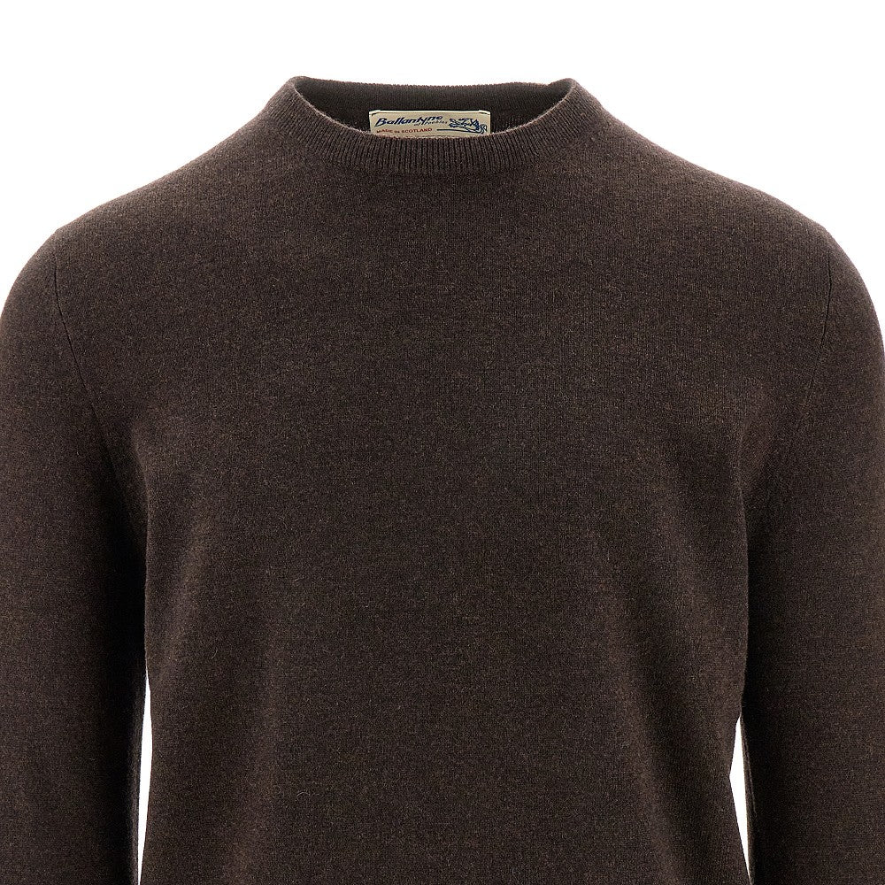 Pullover girocollo in cachemire