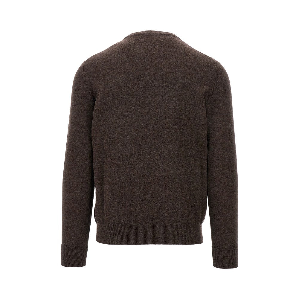 Pullover girocollo in cachemire