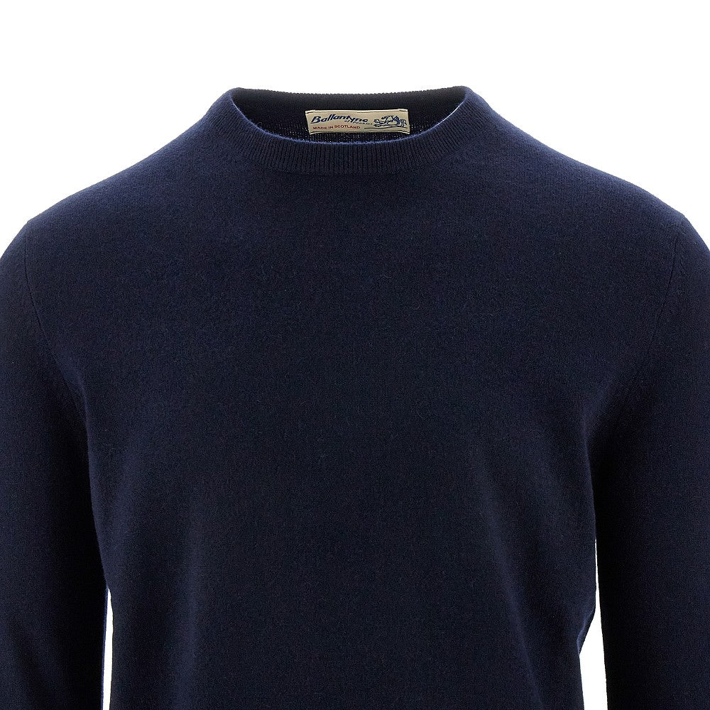 Pullover girocollo in cachemire