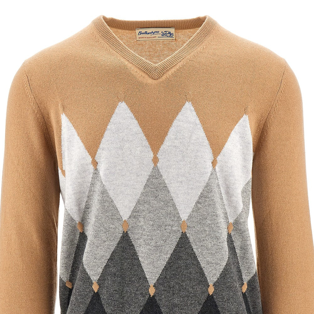Lozenge cashmere sweater
