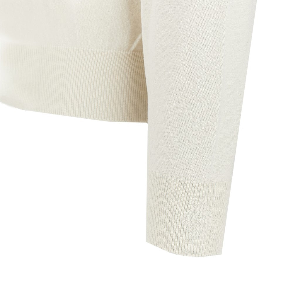 Silk and cotton V-neck sweater