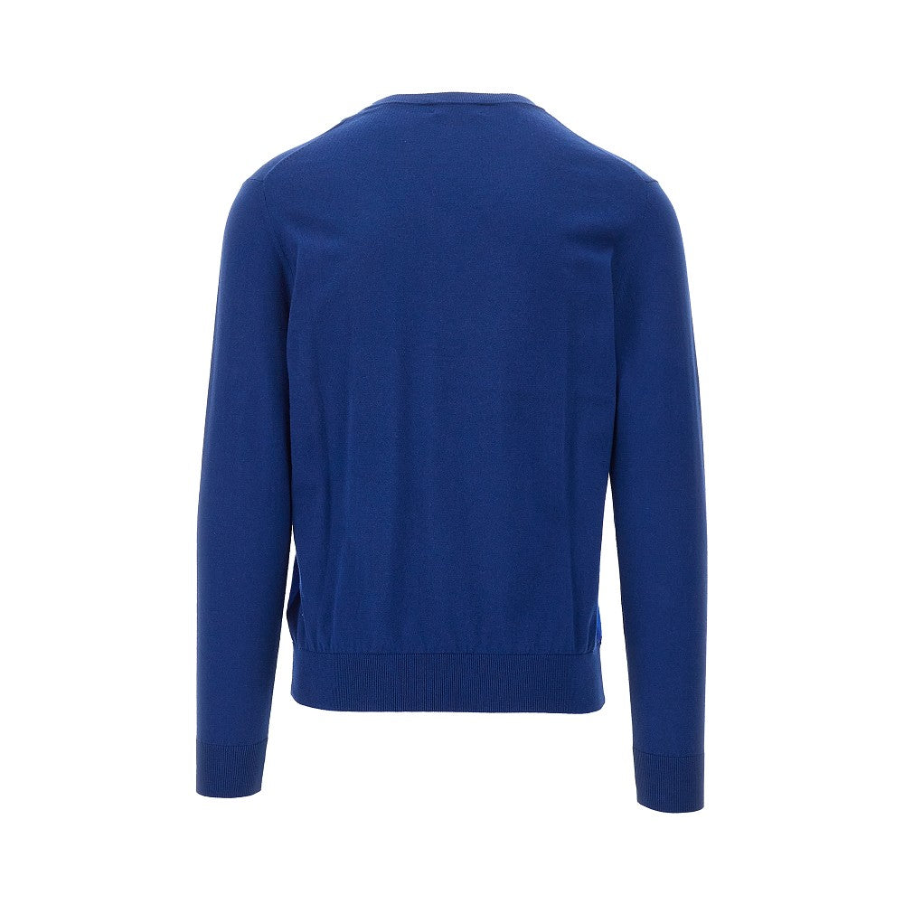 Lozenge cotton and cashmere sweater