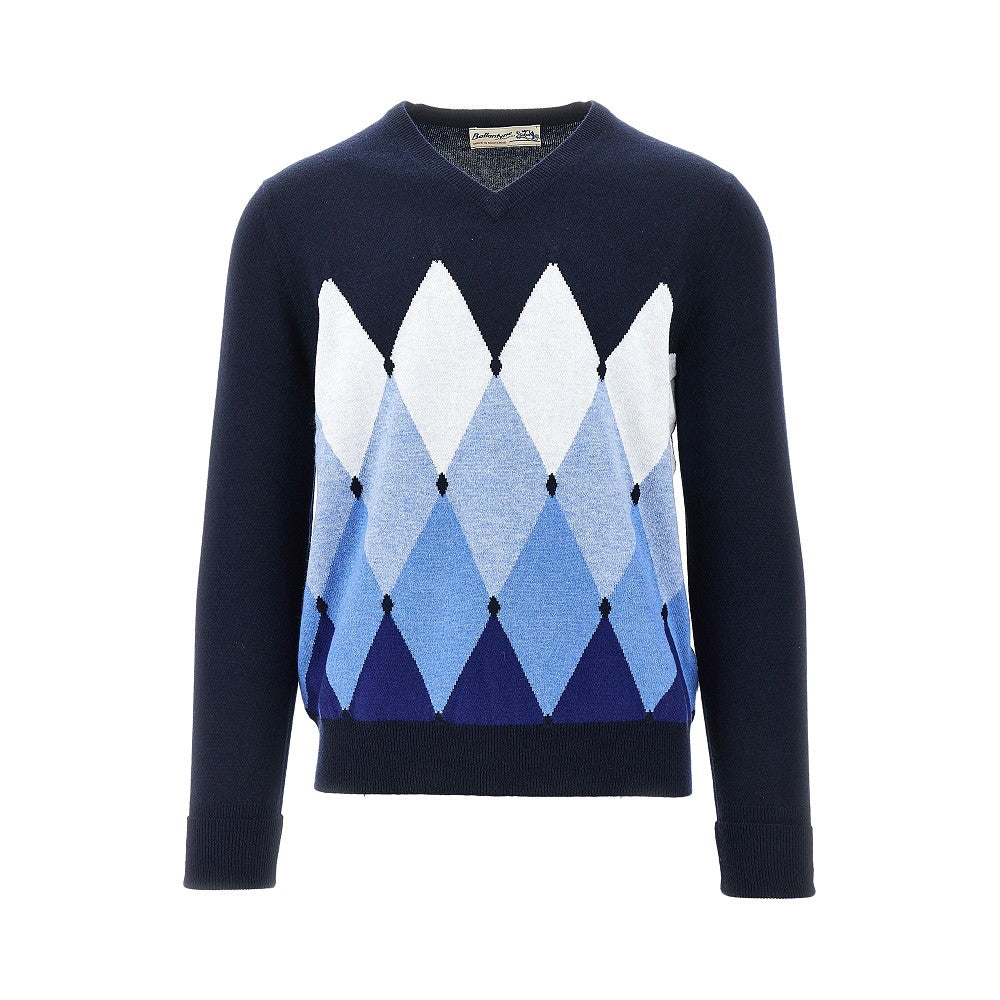 Lozenge cashmere sweater