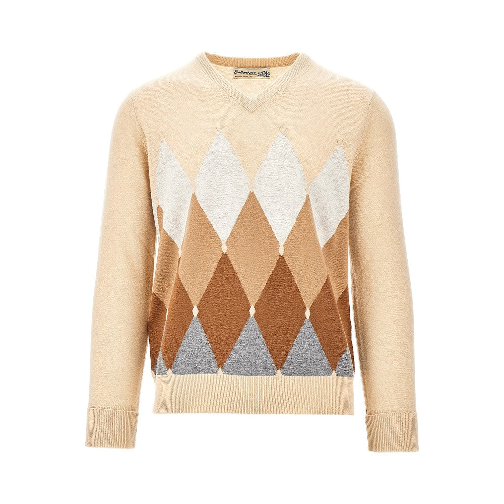Lozenge cashmere sweater
