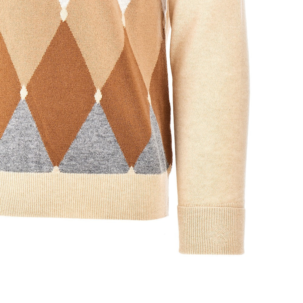 Lozenge cashmere sweater