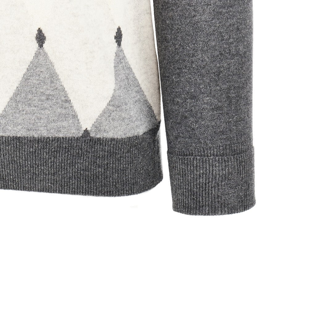 Lozenge cashmere sweater