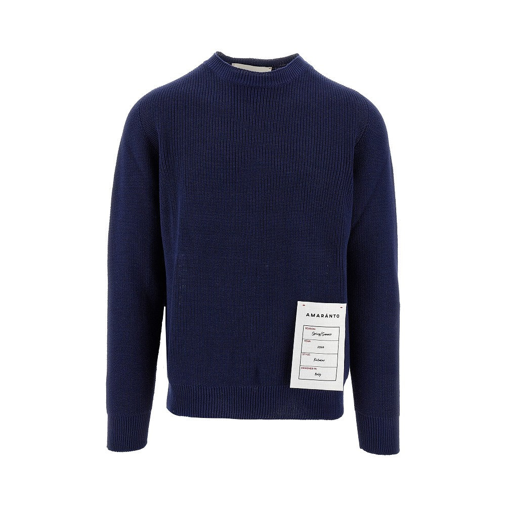Pullover girocollo in cotone