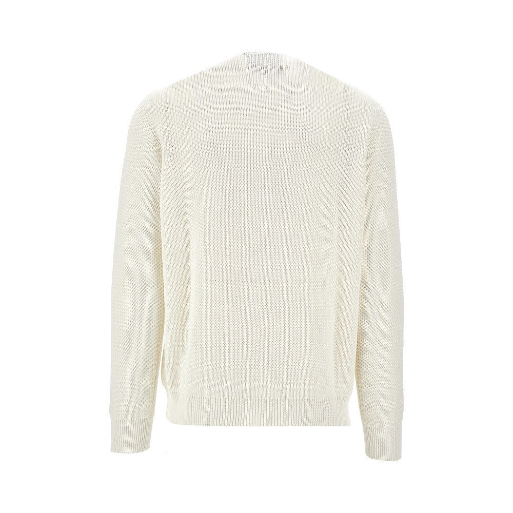 Pullover girocollo in cotone