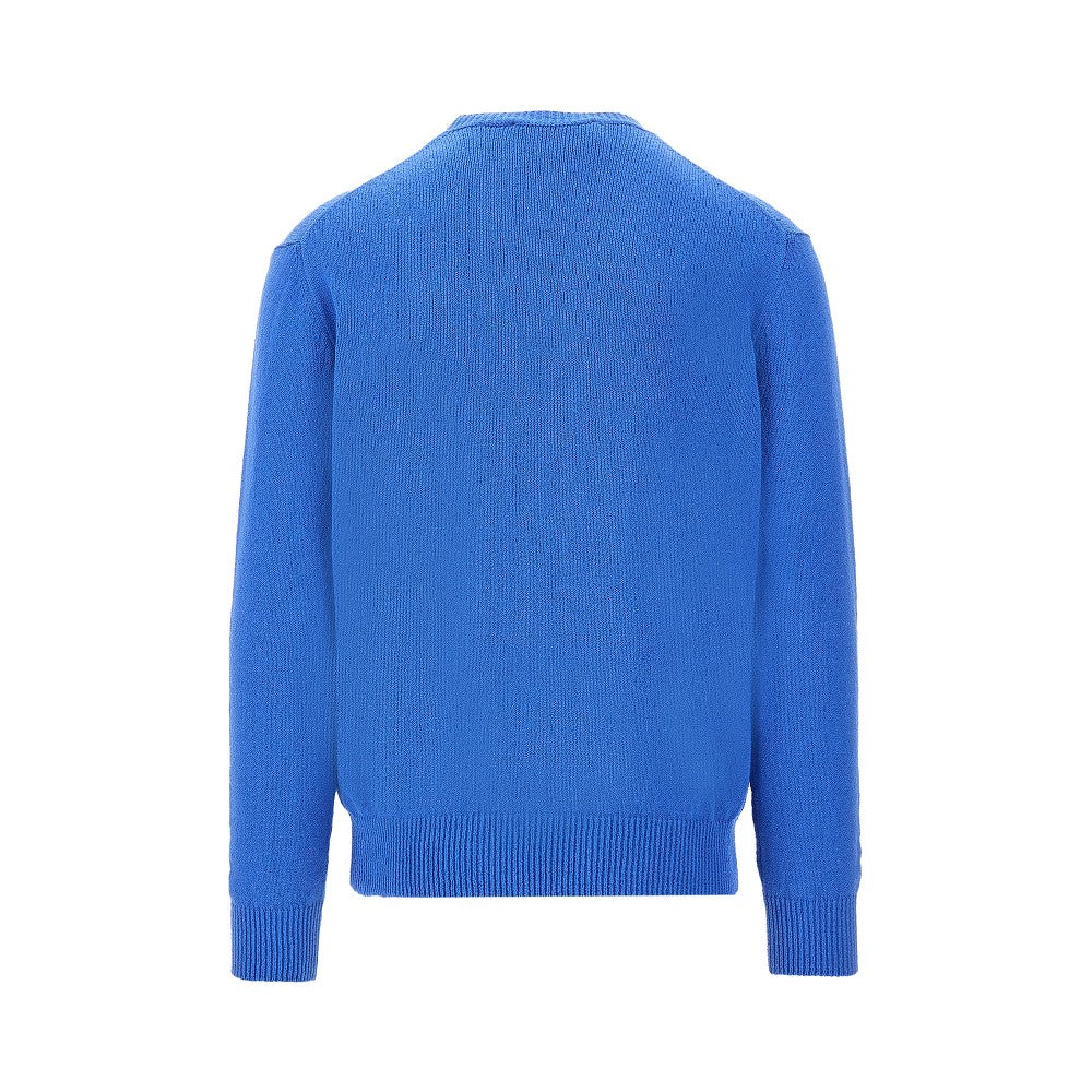 Pullover girocollo in misto cotone