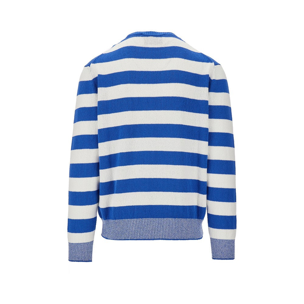 Pullover in misto cotone a righe