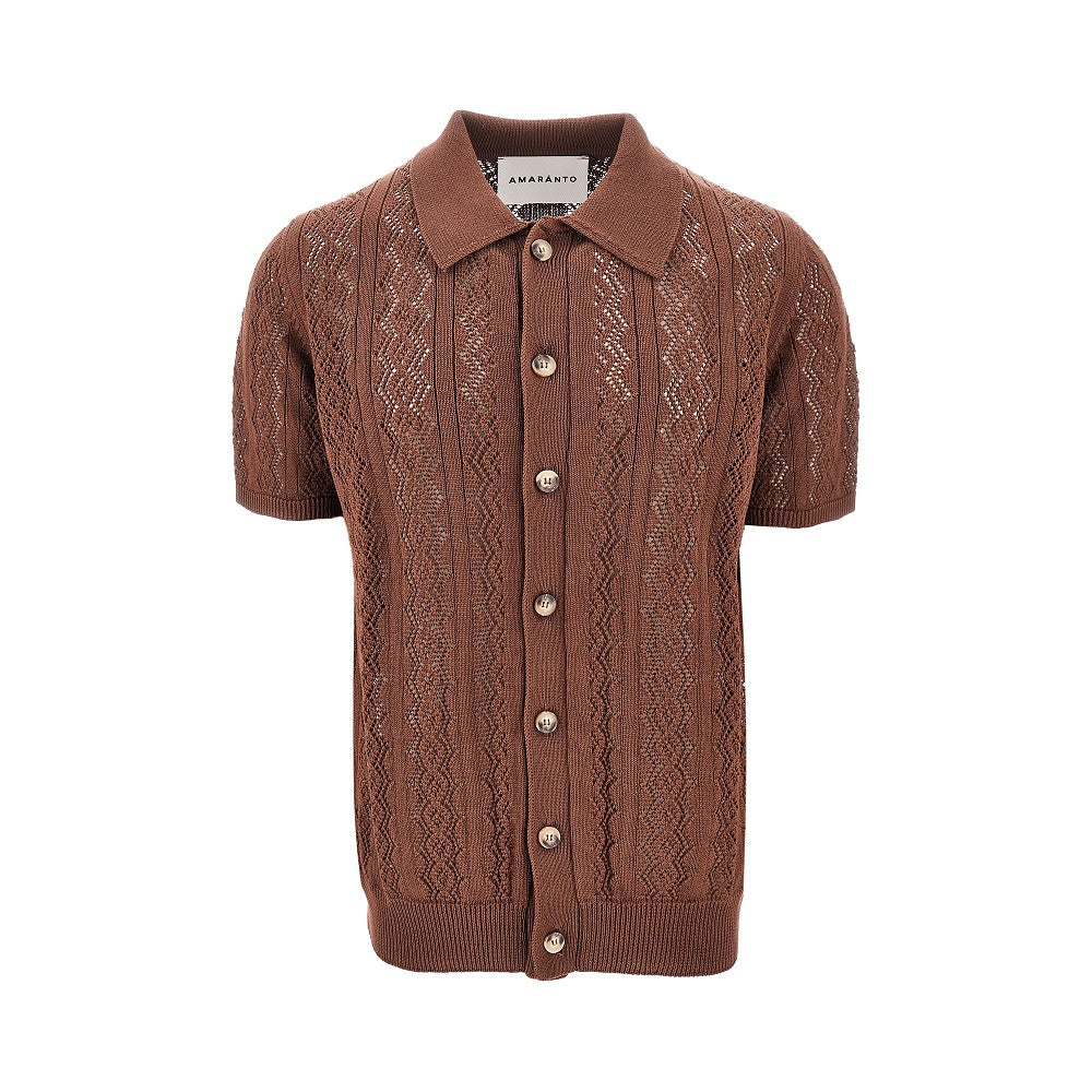 Camicia in maglia traforata