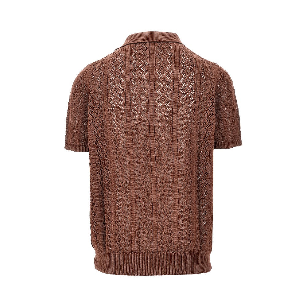 Camicia in maglia traforata