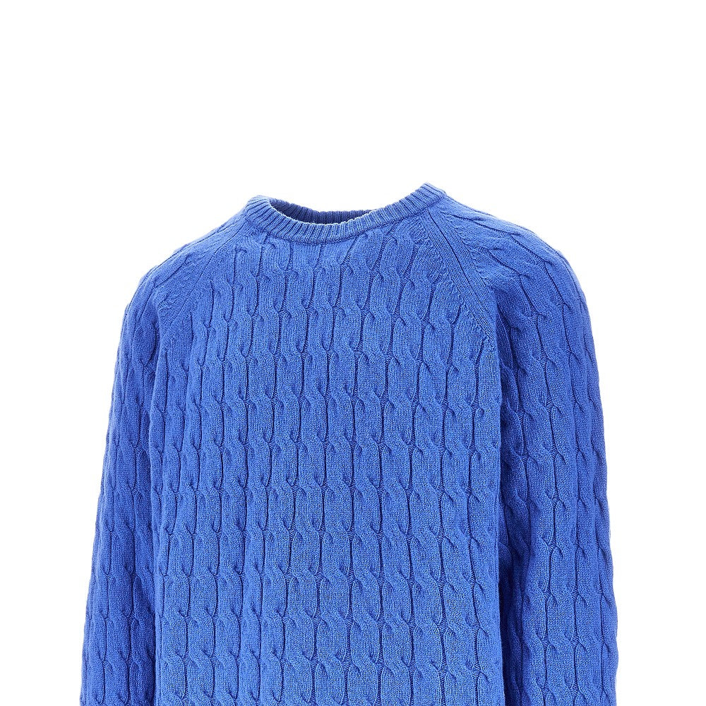 Pullover girocollo a trecce