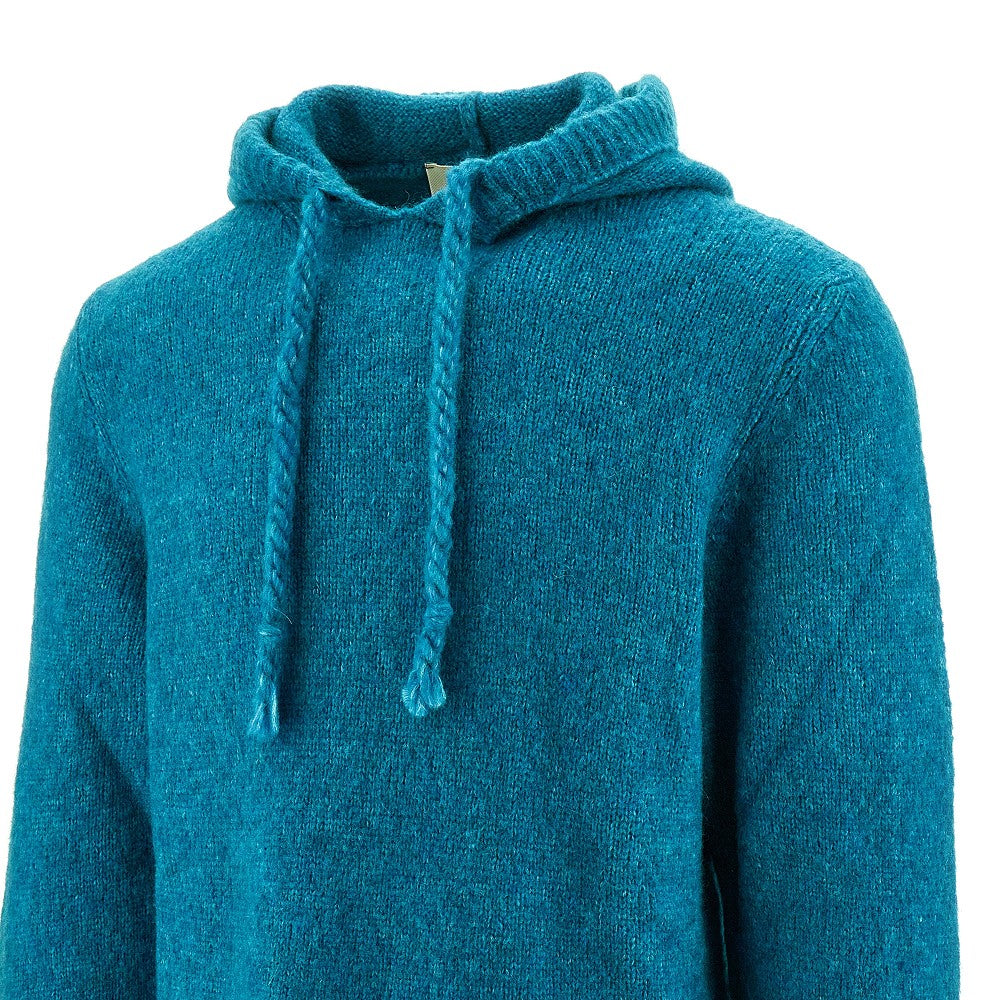 Felpa con cappuccio in misto alpaca