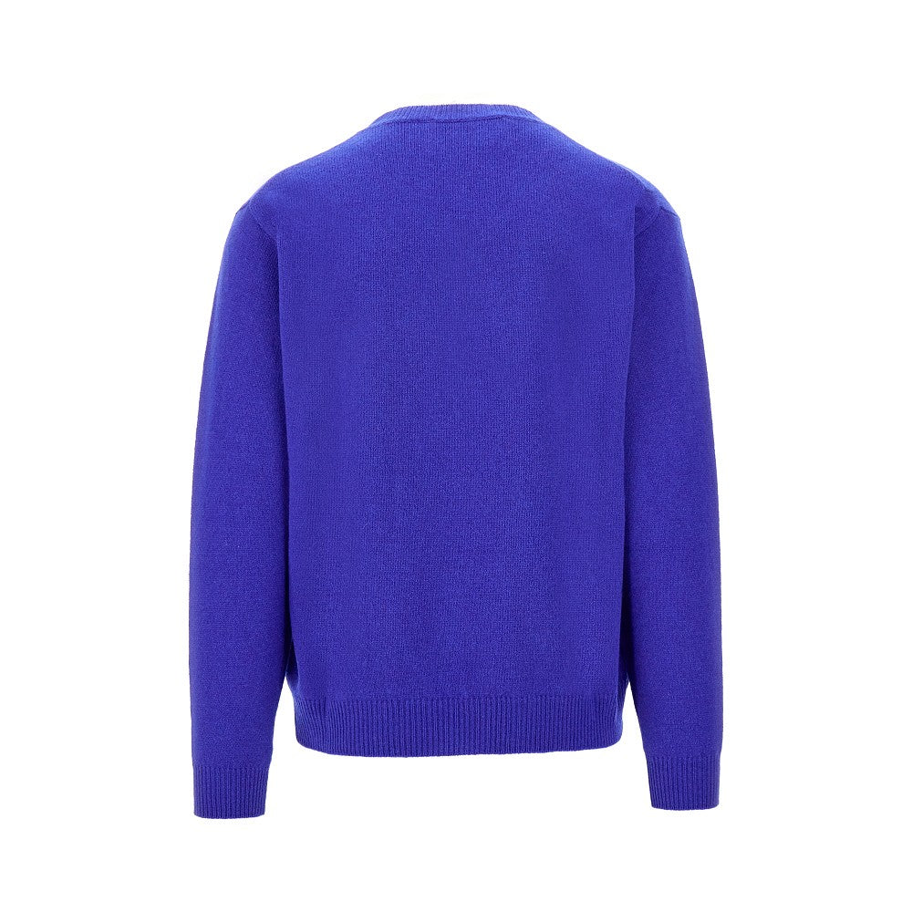 Wool and cashmere crewneck sweater
