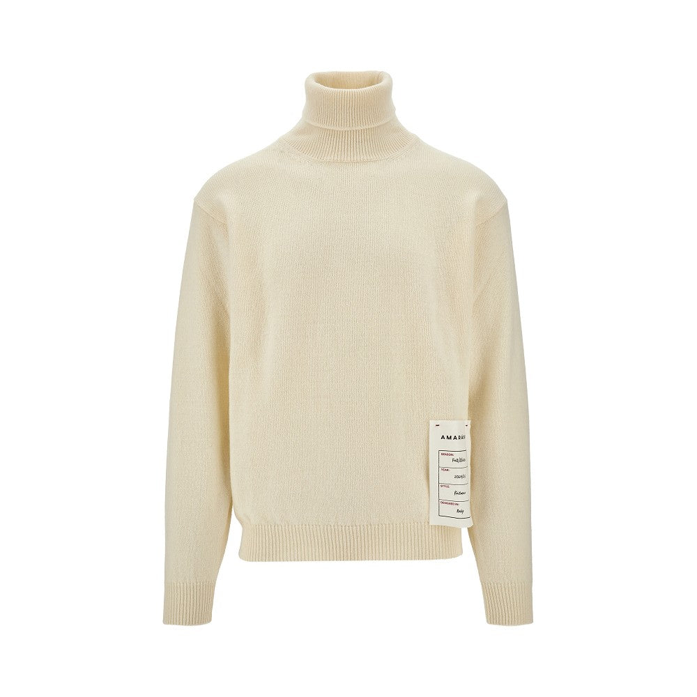 Wool and cashmere turtleneck sweater