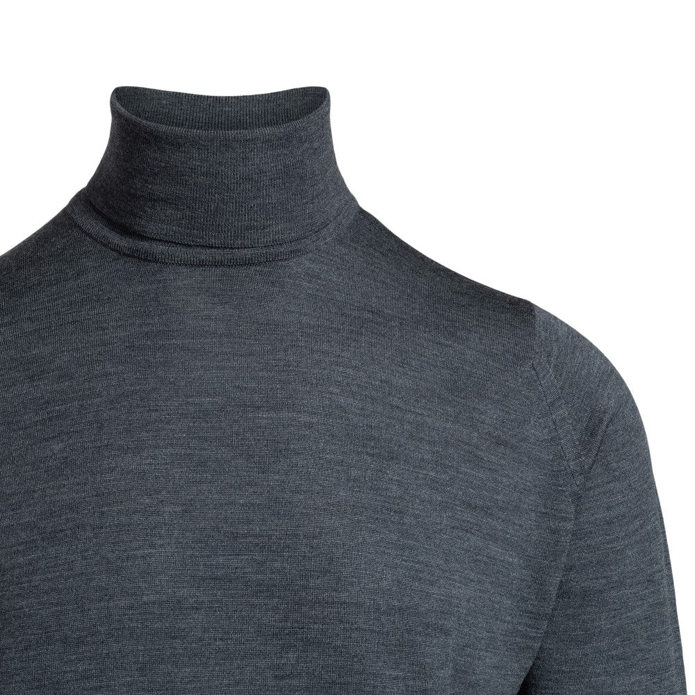 Pullover a collo alto in lana Merino