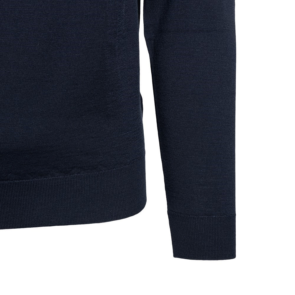 Pullover a collo alto in lana Merino