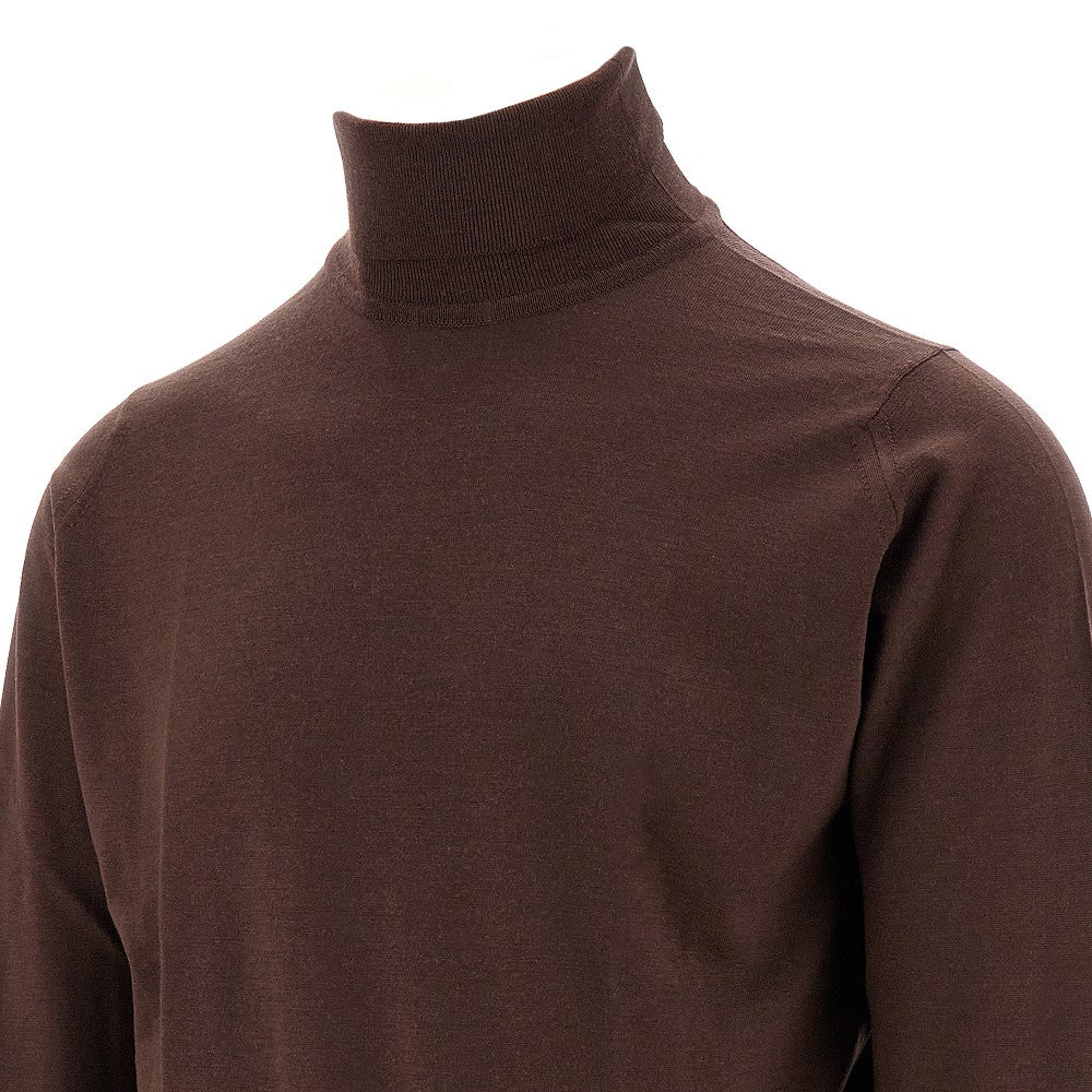 Pullover a collo alto in lana Merino