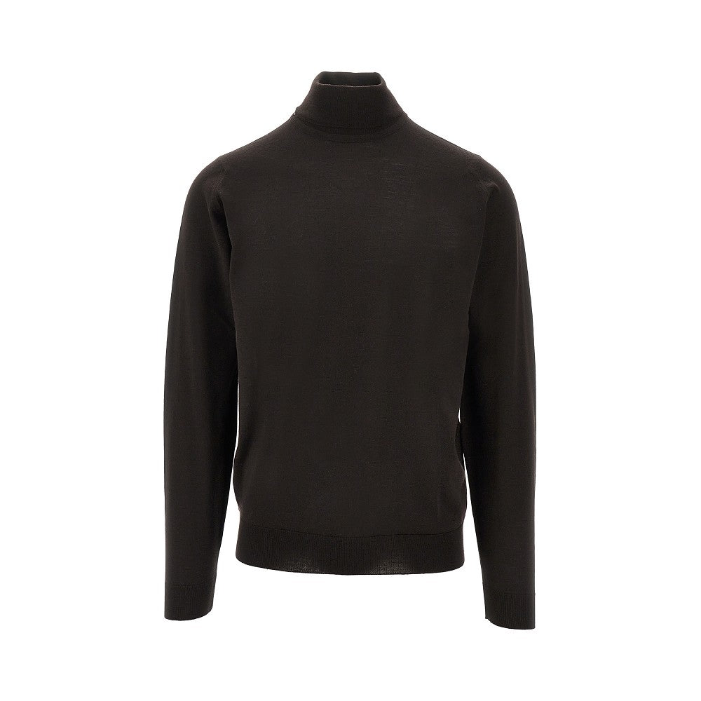 Pullover a collo alto in lana Merino