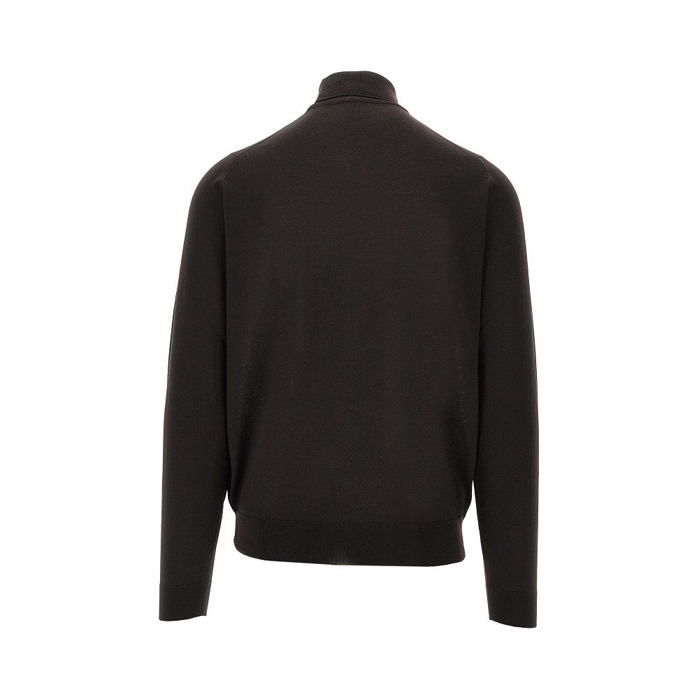 Pullover a collo alto in lana Merino