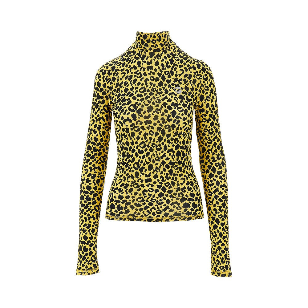 Stretch viscose turtleneck