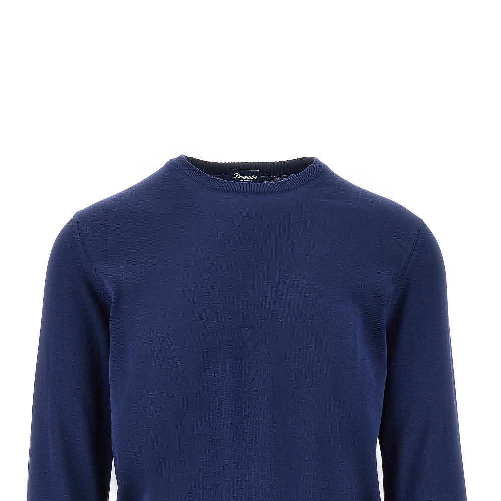Pullover girocollo in cotone