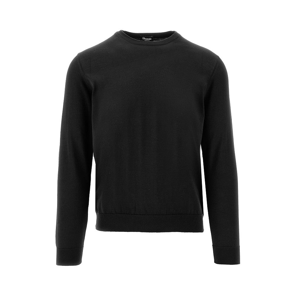 Pullover girocollo in cotone