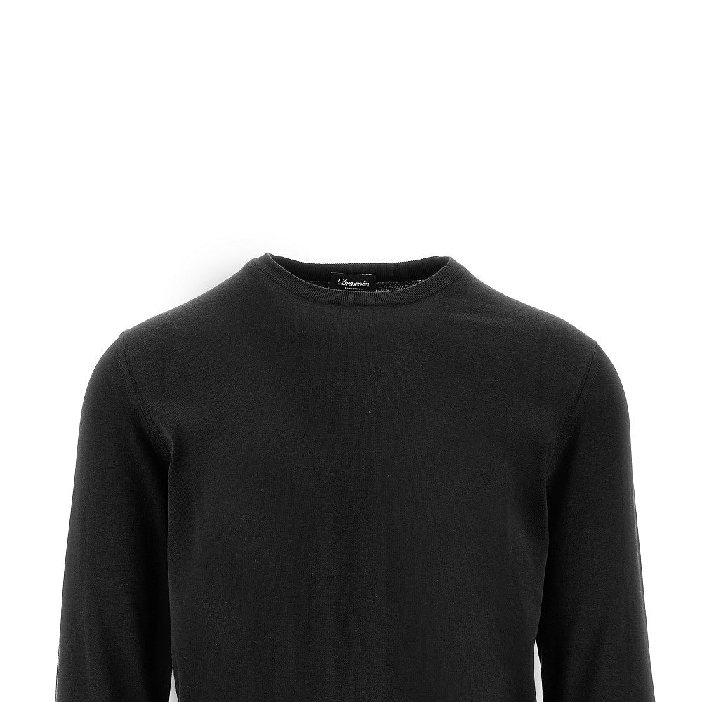 Pullover girocollo in cotone