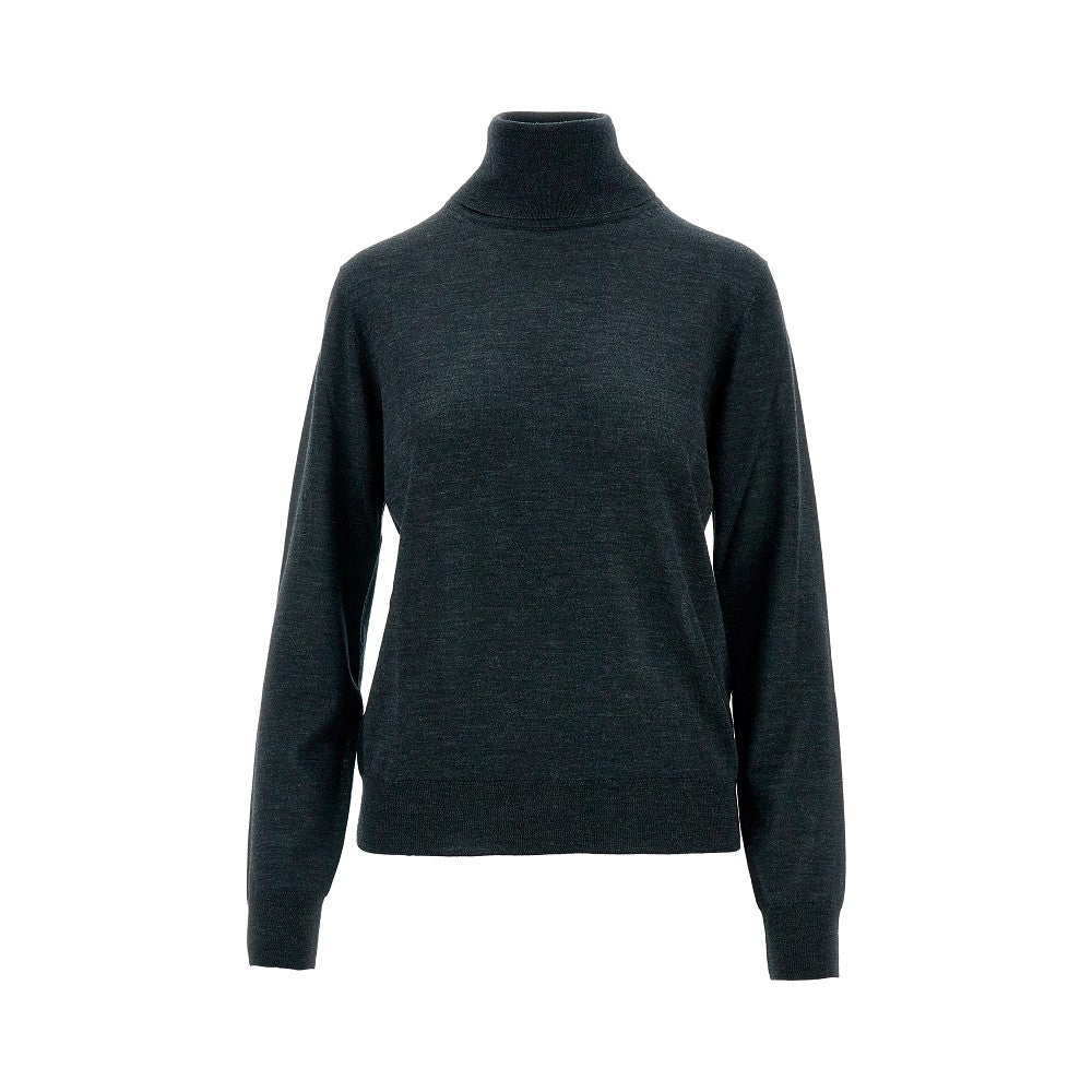 Wool and silk blend turtleneck sweater