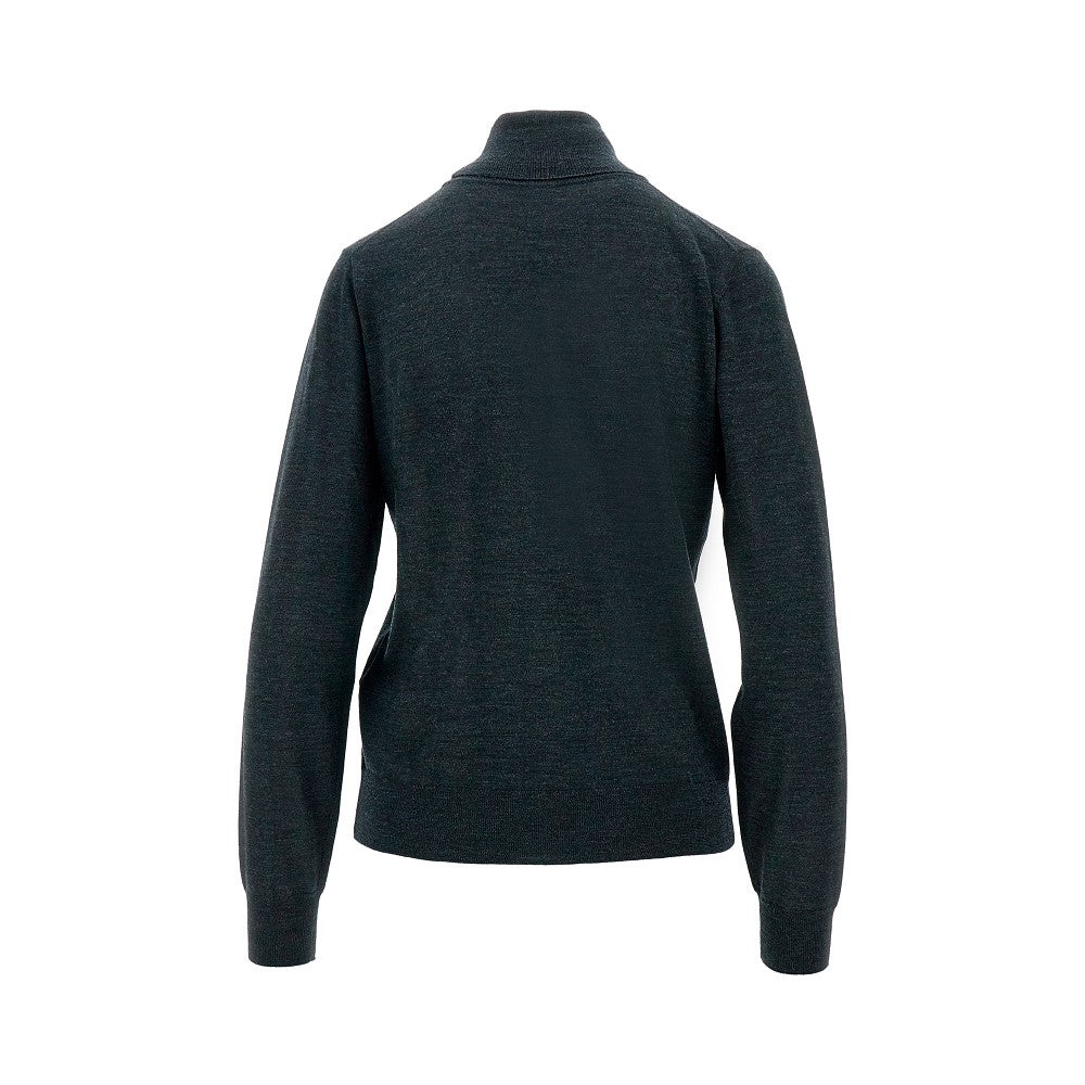 Wool and silk blend turtleneck sweater