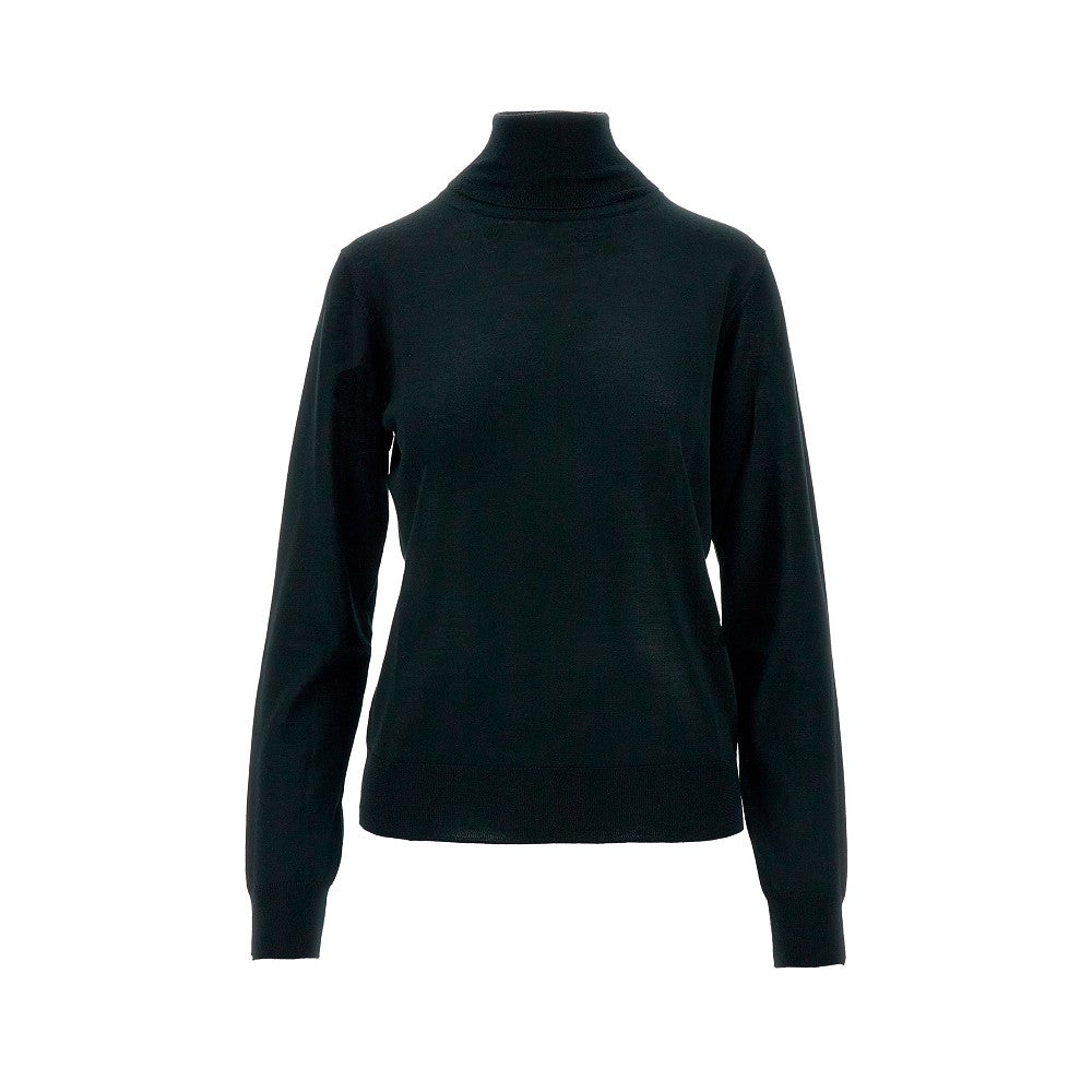 Wool and silk blend turtleneck sweater
